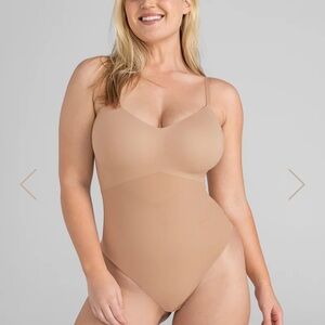 Honeylove Cami Thong Bodysuit in Sand